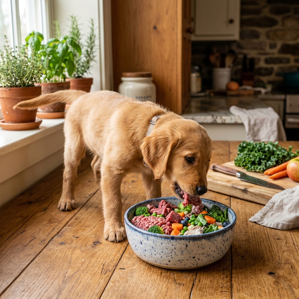 Feed Growing Puppy on Raw Ensure Proper Growth Naturally